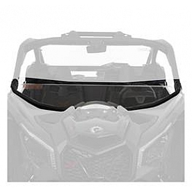 Kolpin Windshield - Half Fixed Stainless Steel Black - 3006