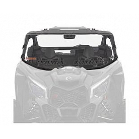 Kolpin Windshield - Full Fixed Stainless Steel Black - 3007