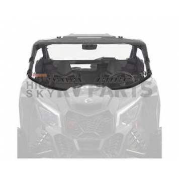 Kolpin Windshield - Full Fixed Stainless Steel Black - 3007