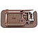 Help! By Dorman Interior Door Handle - Plastic Brown Housing With Silver Lever Single - 92440