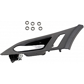 Help! By Dorman Interior Door Handle - Plastic Black Housing With Silver Lever Single - 82521