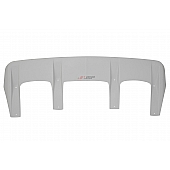 JSP Automotive Roof Visor -  Fiberglass Gray - 12163