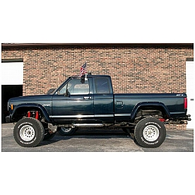 Bushwacker Fender Flare - Black Dura-Flex 2000 ABS Smooth Plastic Matte Set Of 2 - 2100811