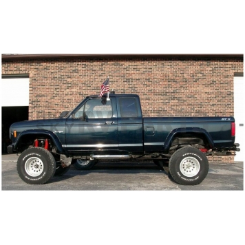 Bushwacker Fender Flare - Black Dura-Flex 2000 ABS Smooth Plastic Matte Set Of 2 - 2100811