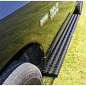 Owens Products Running Board Black Textured Powder Coated Aluminum Stationary - 82354