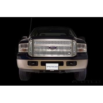 Putco Grille Insert - Polished Stainless Steel Rectangular - 84155