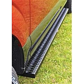 Owens Products Running Board Black Textured Powder Coated Aluminum Stationary - 82348