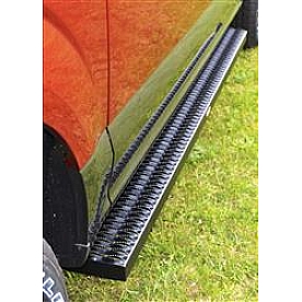 Owens Products Running Board Black Textured Powder Coated Aluminum Stationary - 82348