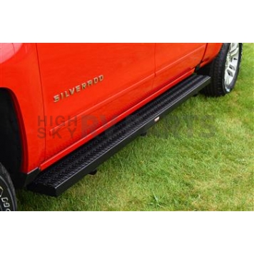 Owens Products Running Board Black Textured Powder Coated Aluminum Stationary - 82352