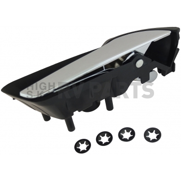 Help! By Dorman Interior Door Handle - Plastic Black Housing With Silver Lever Single - 88584-2