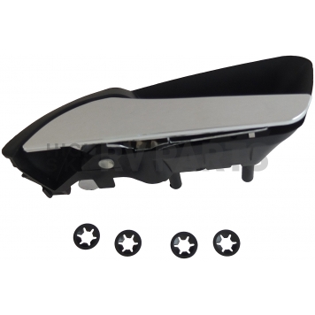 Help! By Dorman Interior Door Handle - Plastic Black Housing With Silver Lever Single - 88585