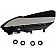Help! By Dorman Interior Door Handle - Plastic Black Housing With Silver Lever Single - 88585