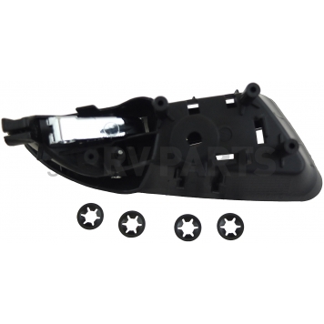 Help! By Dorman Interior Door Handle - Plastic Black Housing With Silver Lever Single - 88585-1