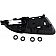 Help! By Dorman Interior Door Handle - Plastic Black Housing With Silver Lever Single - 88585