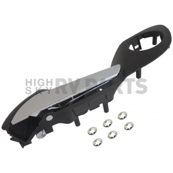 Help! By Dorman Interior Door Handle - Plastic Brown Housing With Silver Lever Single - 88592-2
