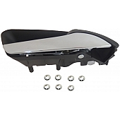 Help! By Dorman Interior Door Handle - Plastic Brown Housing With Silver Lever Single - 88595