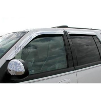 Stampede Rainguard - Chrome Plated Plastic Set Of 4 - 61408