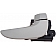 Help! By Dorman Interior Door Handle - Lever Plastic Gray Housing With Silver Lever Single - 88627