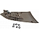 Help! By Dorman Interior Door Handle - Plastic Beige Housing With Silver Lever Single - 88629