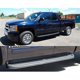 Owens Products Running Board Black Plastic Stationary - 697501PS2