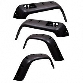 Rugged Ridge Fender Flare - Black Textured Thermoplastic Set Of 4 - 1163320