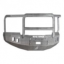 Road Armor Bumper Stealth Lonestar 1-Piece Design Steel Natural - 314R5Z