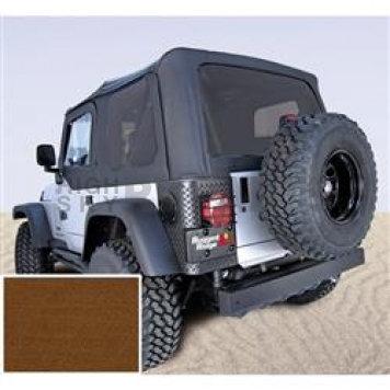 Rugged Ridge Soft Top - Dark Tan Standard Top Vinyl - 1370633