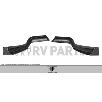 Extreme Dimensions Bumper Extension High Gloss Black Carbon Fiber - 108387-1