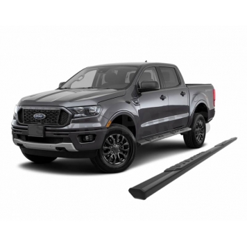 Black Horse Offroad Running Board Aluminum Stationary Black - E1269-10