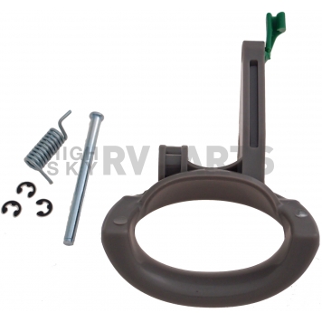 Help! By Dorman Exterior Door Handle - Plastic Silver Lever And Black Housing Single - 83512-1
