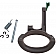 Help! By Dorman Exterior Door Handle - Plastic Silver Lever And Black Housing Single - 83512