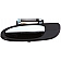 Help! By Dorman Exterior Door Handle - Plastic Silver Lever And Black Housing Single - 83514