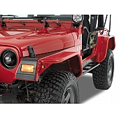 Warrior Products Fender Flare - Silver Aluminum Diamond Plate Set Of 2 - 7301