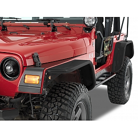 Warrior Products Fender Flare - Silver Aluminum Diamond Plate Set Of 2 - 7302