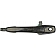 Help! By Dorman Exterior Door Handle - Plastic Black Single - 79434