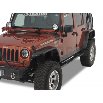 Warrior Products Fender Flare - Silver Aluminum Diamond Plate Set Of 2 - 7311-1