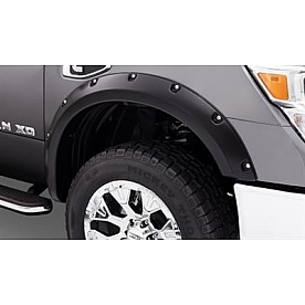 Bushwacker Fender Flare - Black Dura-Flex 2000 ABS Smooth Plastic Matte Set Of 2 - 7001802