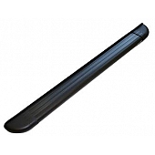 Romik USA Running Board Black Anodized Aluminum Stationary - 21819419