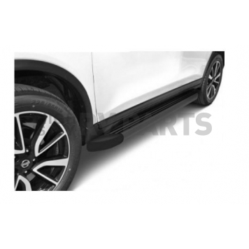 Romik USA Running Board Black Anodized Aluminum Stationary - 21820419-1