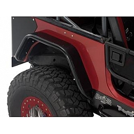 Warrior Products Fender Flare - Silver Aluminum Diamond Plate Set Of 2 - 7321