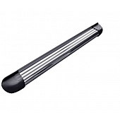 Romik USA Running Board Silver Aluminum Stationary - 21822418