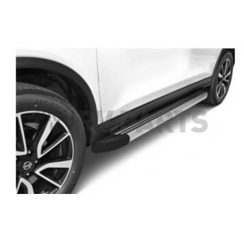 Romik USA Running Board Silver Aluminum Stationary - 21822418-1