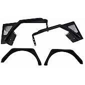 Fishbone Offroad Fender Flare - Black Steel Powder Coated Set Of 4 - FB23029