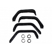 Fishbone Offroad Fender Flare - Black Aluminum Powder Coated Set Of 4 - FB33006