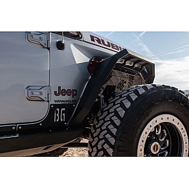 BODYGUARD Fender Flare - Black Steel Powder Coated Set Of 4 - 20075T