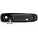 Help! By Dorman Exterior Door Handle - Plastic Black Single - 80160