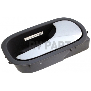 Help! By Dorman Interior Door Handle - Titanium Housing With Silver Lever Single - 81873-2