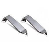Warrior Products Fender Flare - Silver Steel Bare Set Of 2 - S7311RAW