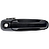Help! By Dorman Exterior Door Handle - Plastic Black Single - 80167