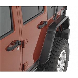 Warrior Products Fender Flare - Black Steel Powder Coated Set Of 2 - S7312